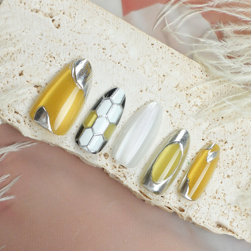 Metallic Accent Press-On Nail Set