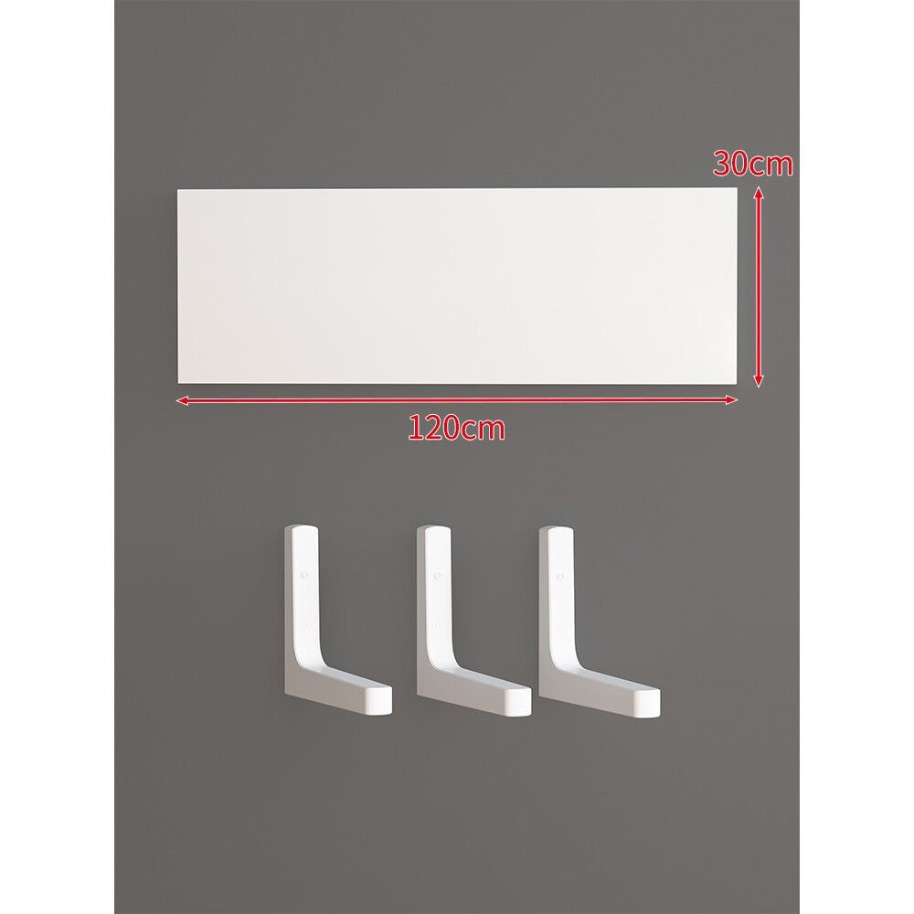 Long Narrow Floating Wall Shelf Kit with Concealed Heavy-Duty Brackets