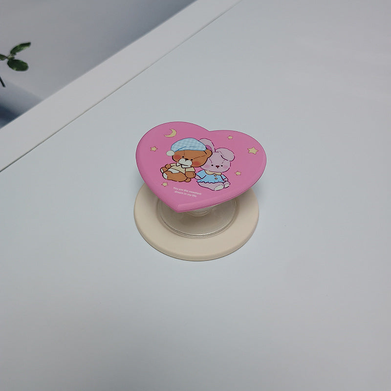 Heart-Shaped Character Phone Grip Kalsten