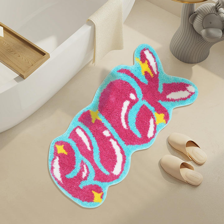 Cute Bunny-Shaped Bath Mat Kalsten