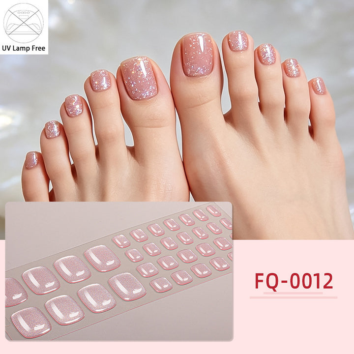 UV-Free Glossy Press-On Nail Wraps