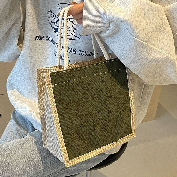 Decorative Floral Print Tote Bag  1790617122