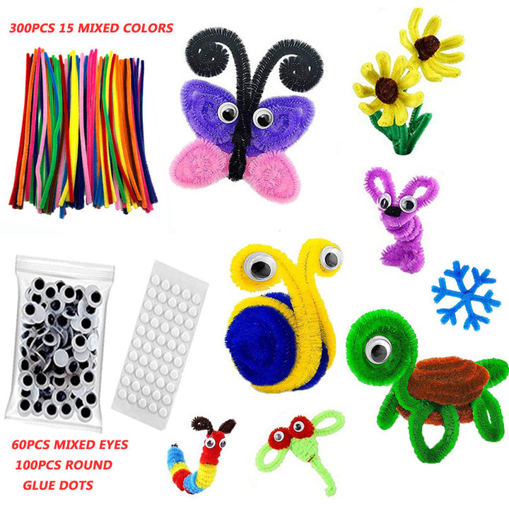 Unisex versatile craft kit with colorful pipe cleaners and googly eyes Kalsten