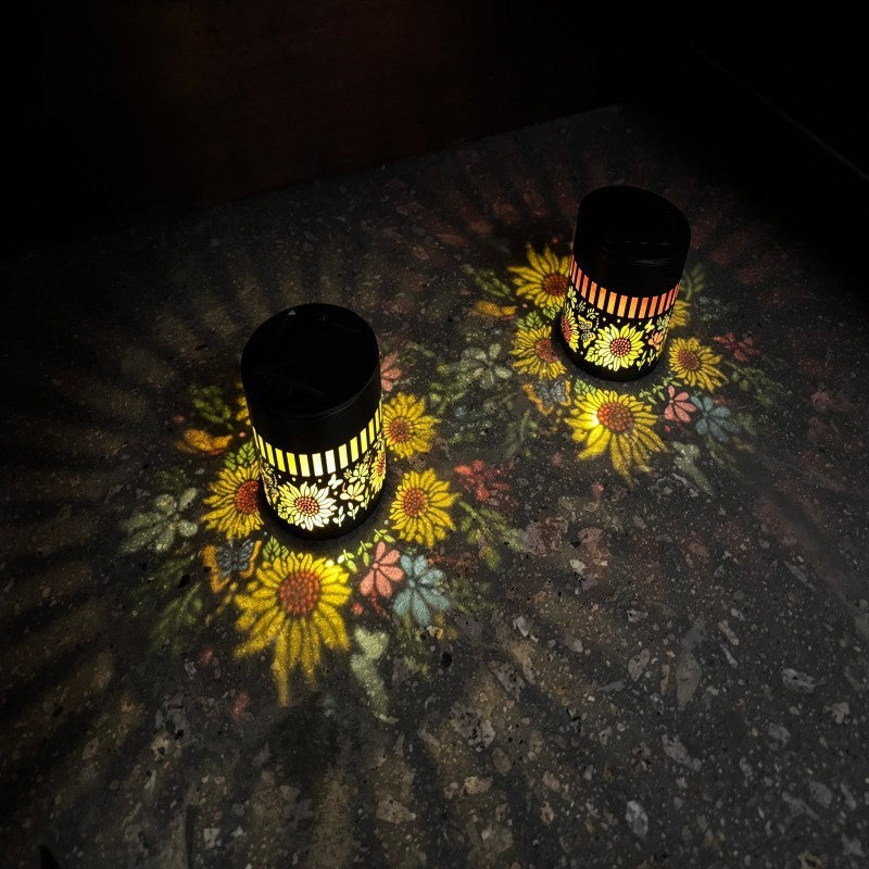 Decorative Solar RGB Mandala Projection Wall And Stake Garden Light Kalsten