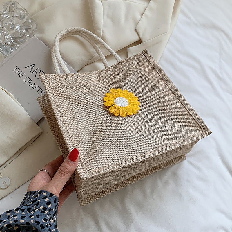 Decorative Floral Accent Handbag
