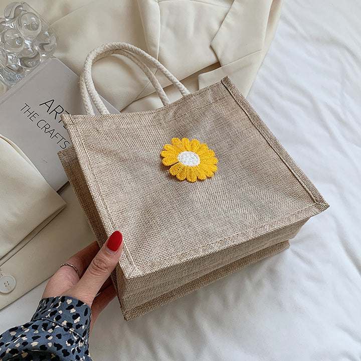 Decorative Floral Accent Handbag