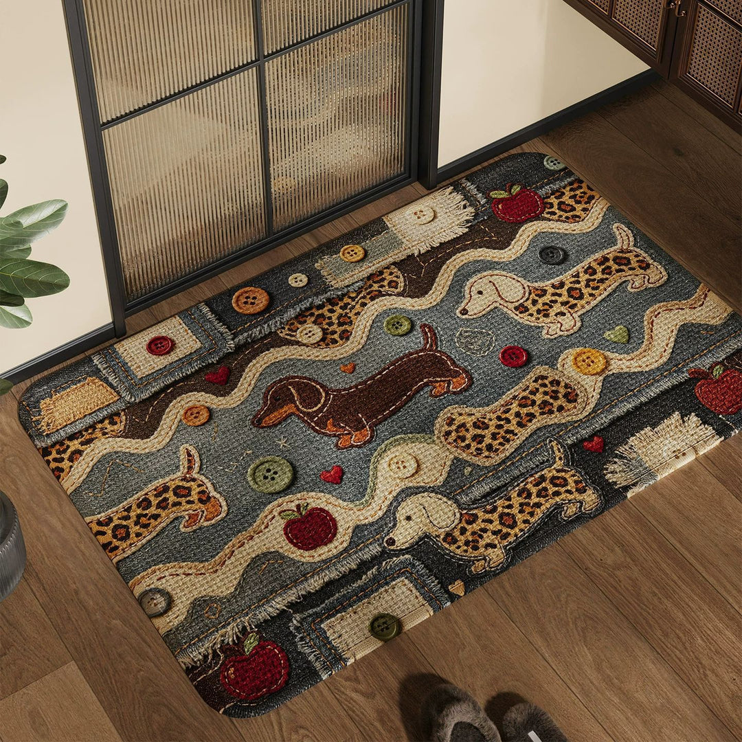 Fun and Colorful Patchwork Area Rug Kalsten