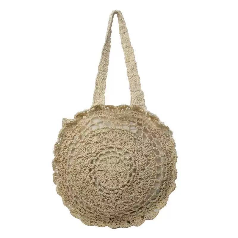 Round crocheted tote bag Kalsten