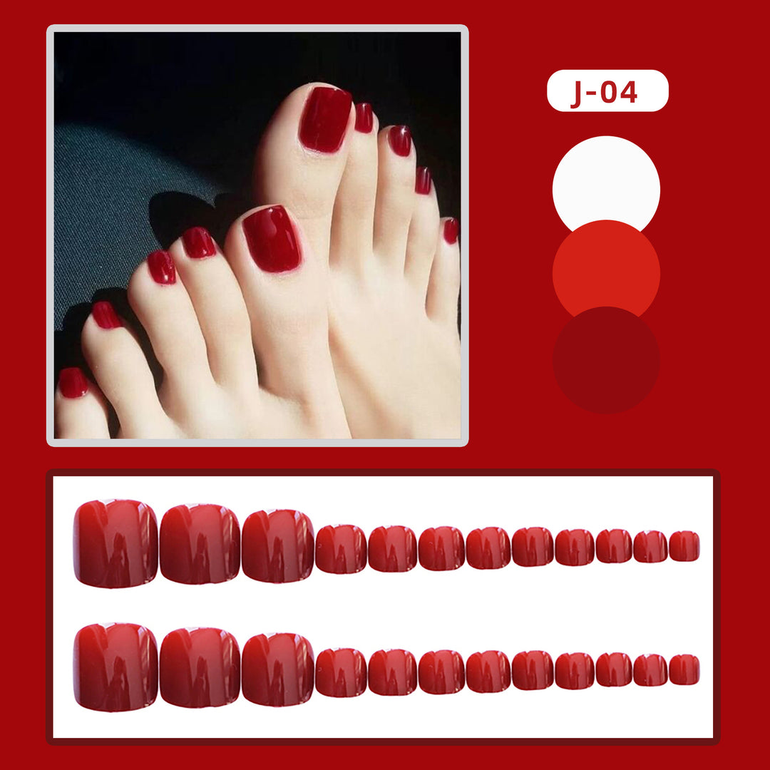 Premium Glossy Press-On Toenails Kalsten