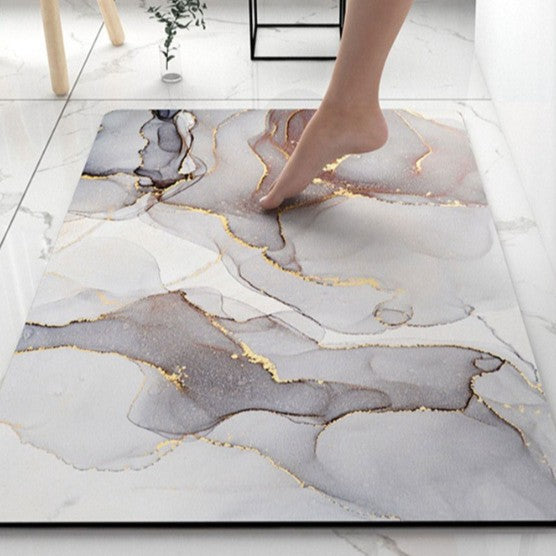 Luxurious Marble Design Bath Mat Kalsten