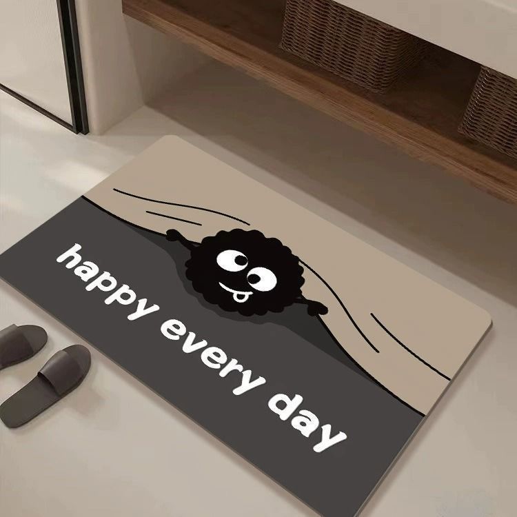 Playful Cat-Themed Kitchen Mat Kalsten