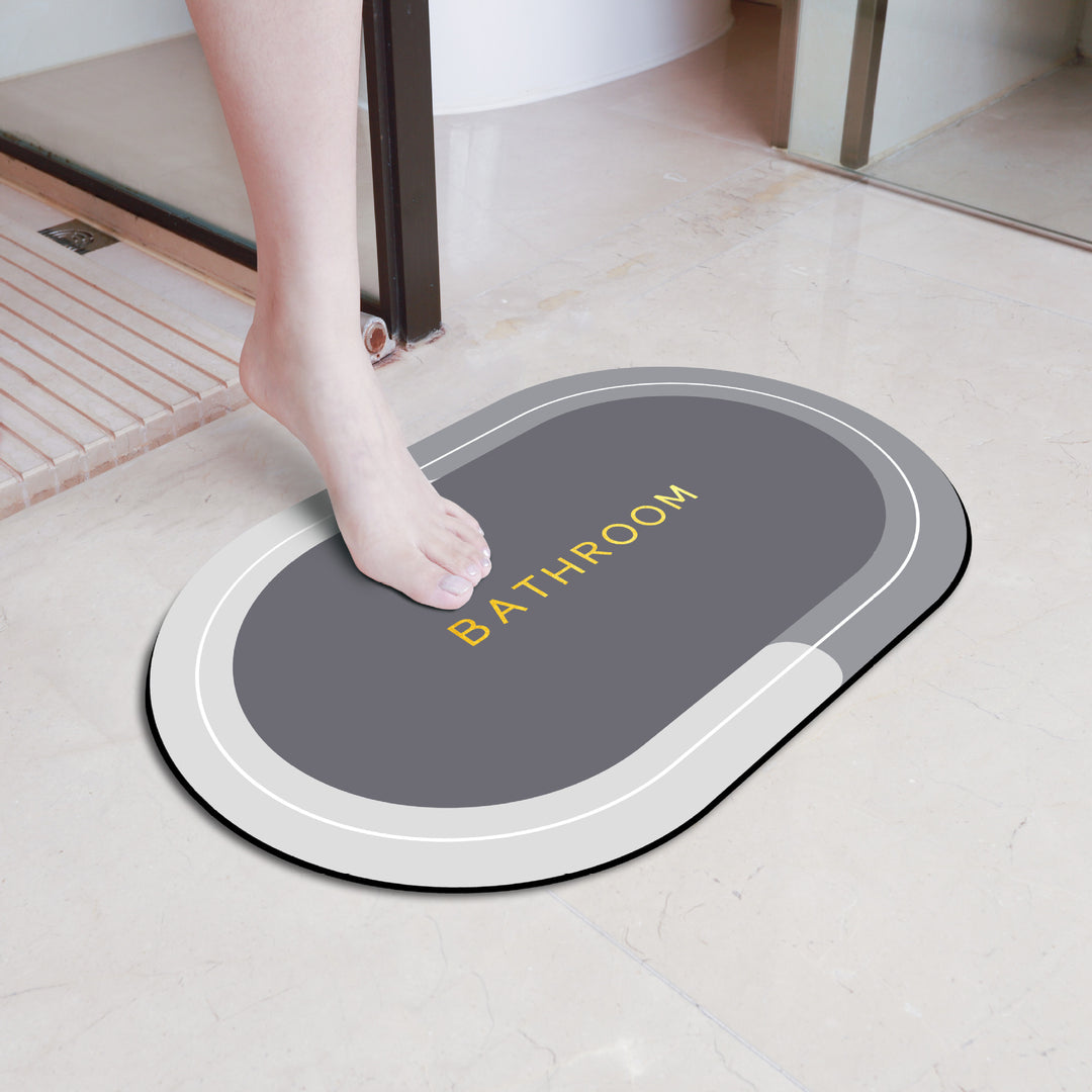 Elegant Floral Bathroom Mat Kalsten