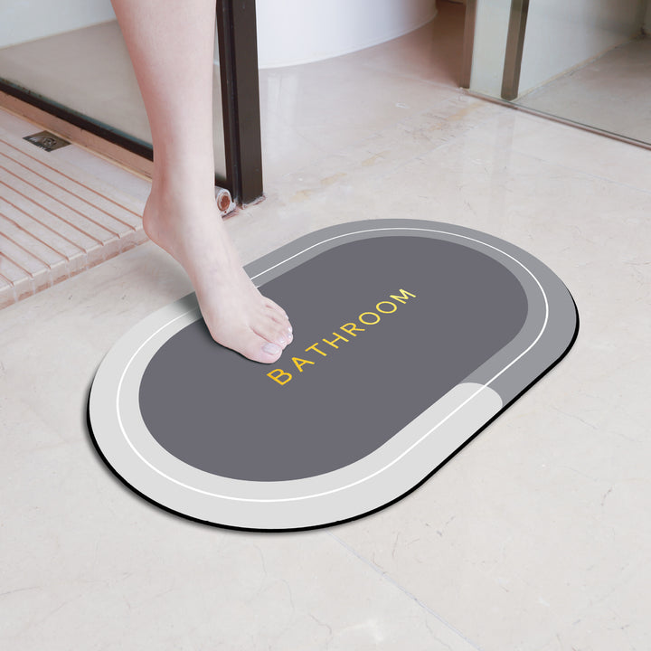 Elegant Floral Bathroom Mat Kalsten