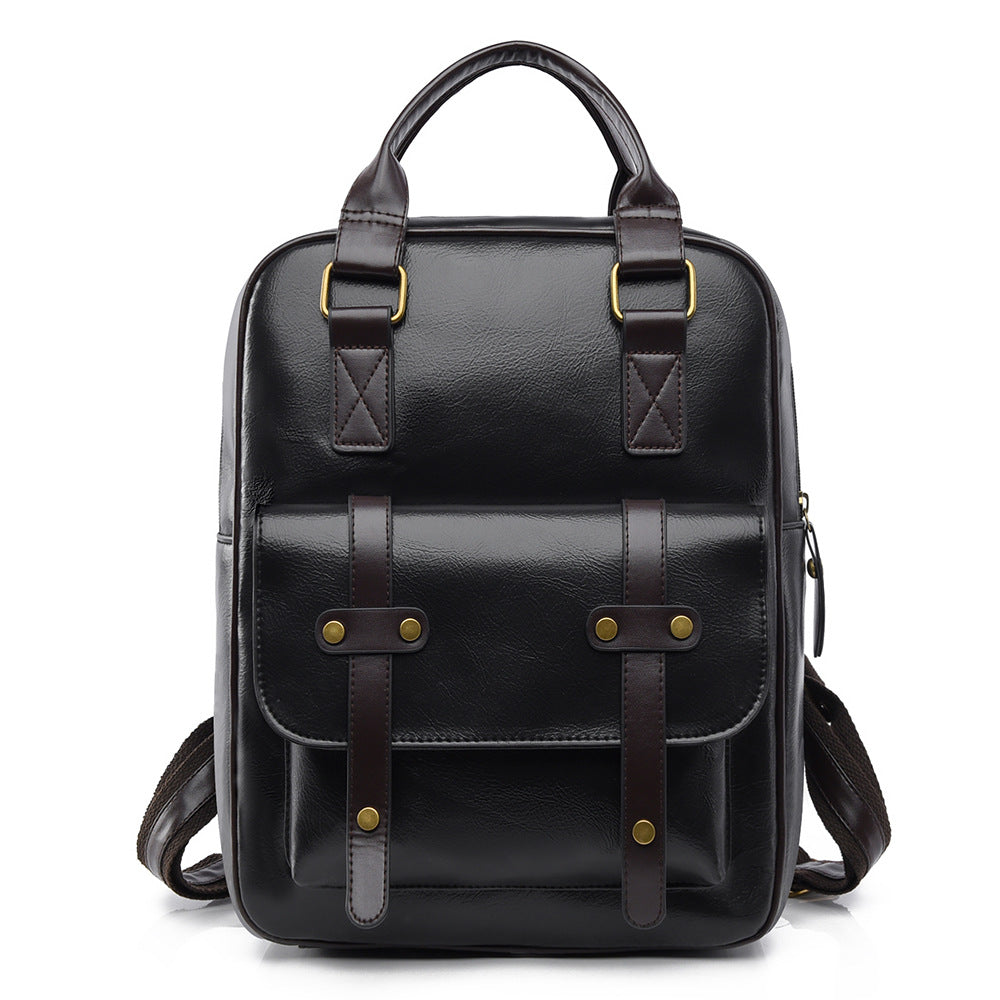 Vintage Leather Multi-Functional Backpack Kalsten