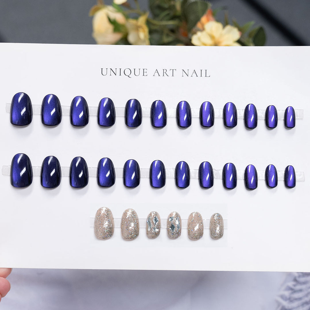 High Shine Press-On Nail Art