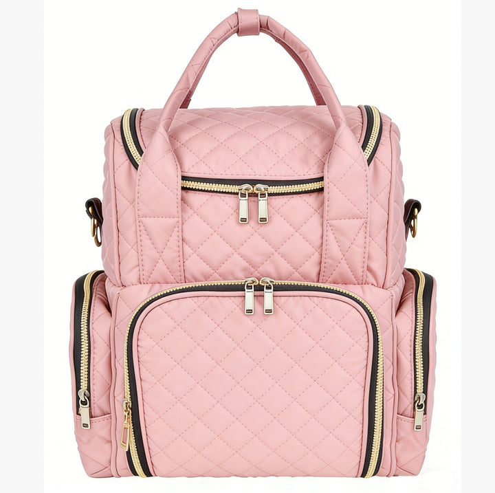 Quilted Multi-Pocket Backpack Kalsten