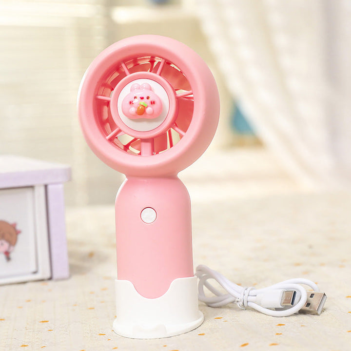 Women Handheld Mini-Fan with USB Charging Function and Ergonomic Design Kalsten