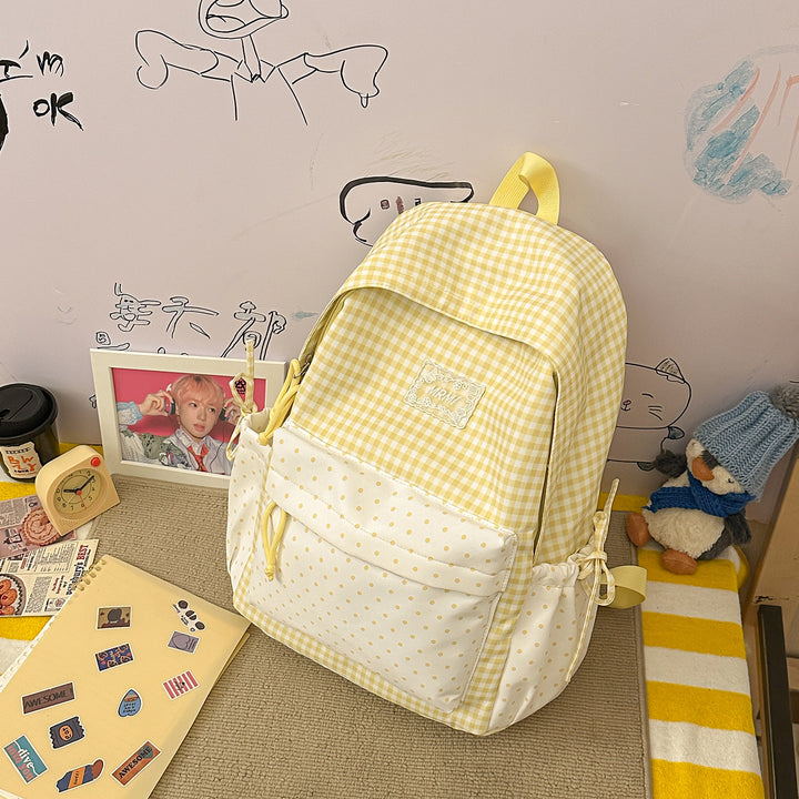 Chic Plaid Backpack Kalsten