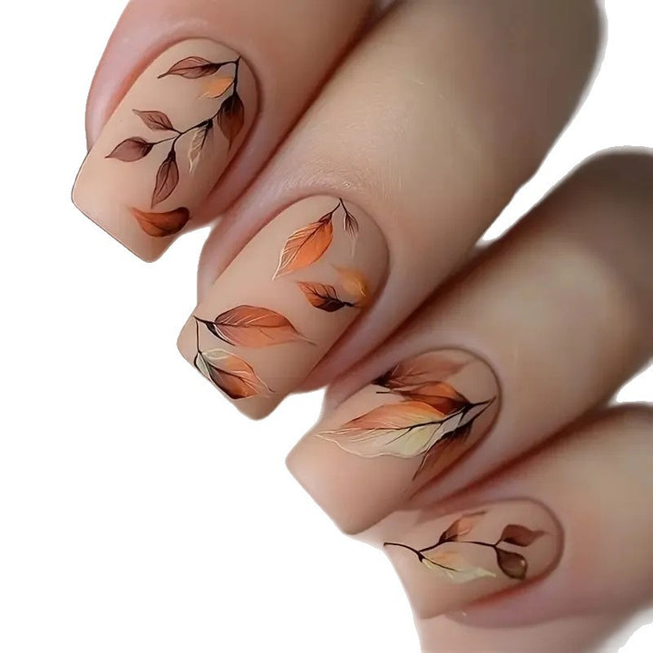 Autumn-Inspired Decorative Nail Art Kalsten