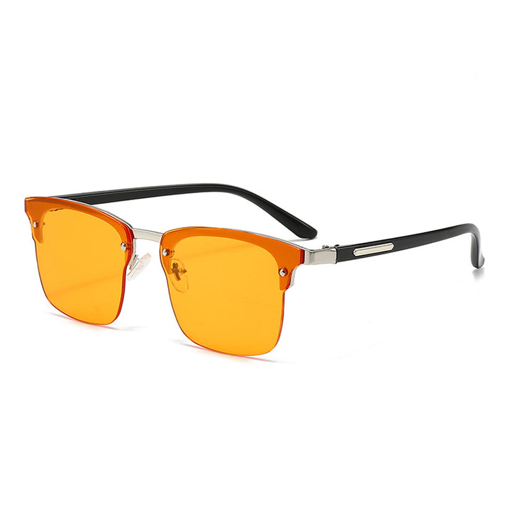 Ladies elegant square sunglasses with metallic accents Kalsten