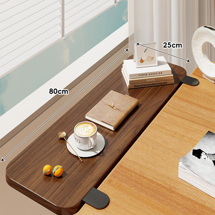 Clamp-On Window Sill Desk Extension Shelf