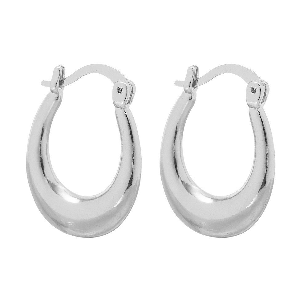 Sleek Curved Huggie Earrings Kalsten