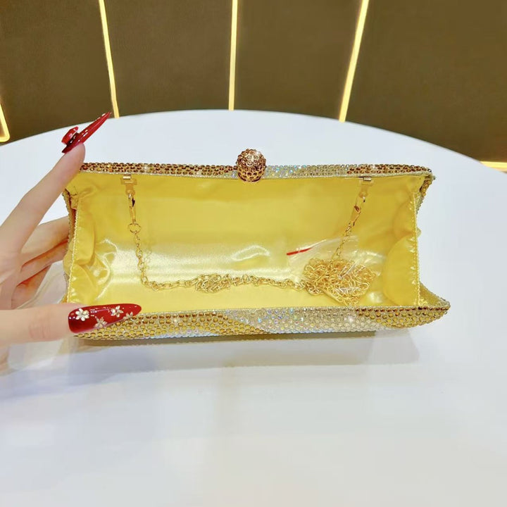 Glamorous Rhinestone-Studded Clutch