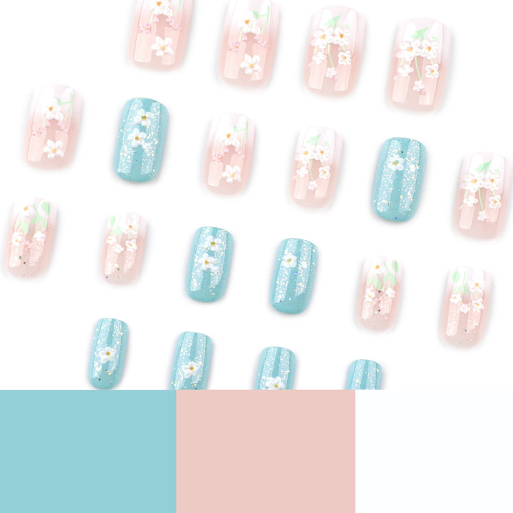 Artistic nail designs with floral accents Kalsten