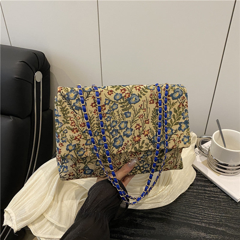 Elegant Floral Embellished Handbag Kalsten