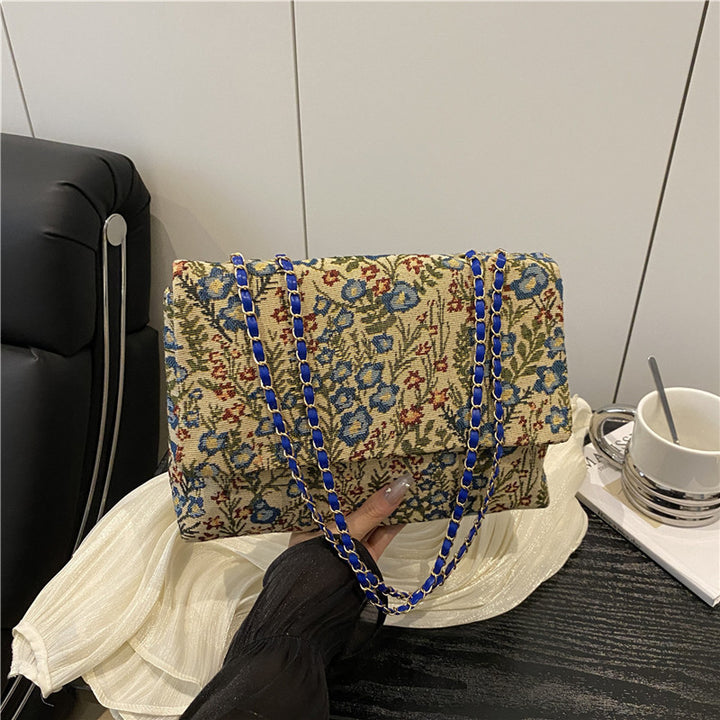 Elegant Floral Embellished Handbag Kalsten