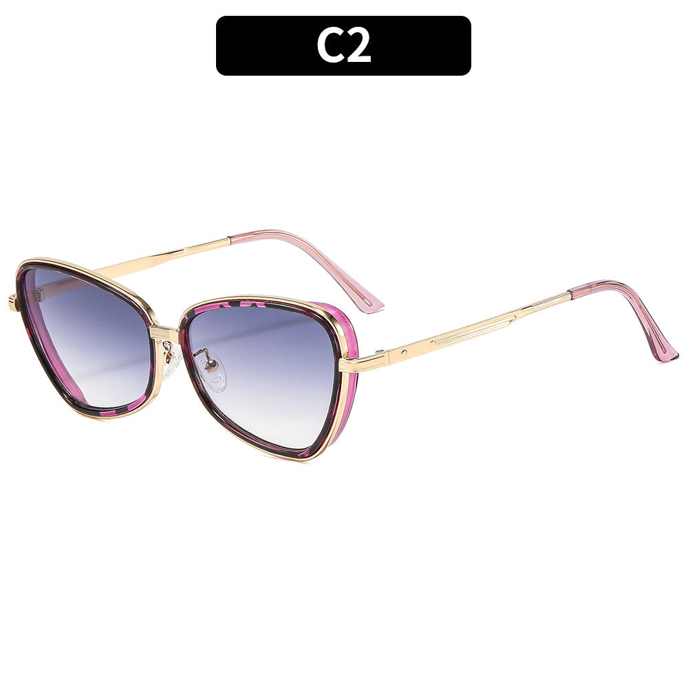 Premium Shield Sunglasses with Stylish Metal Accents