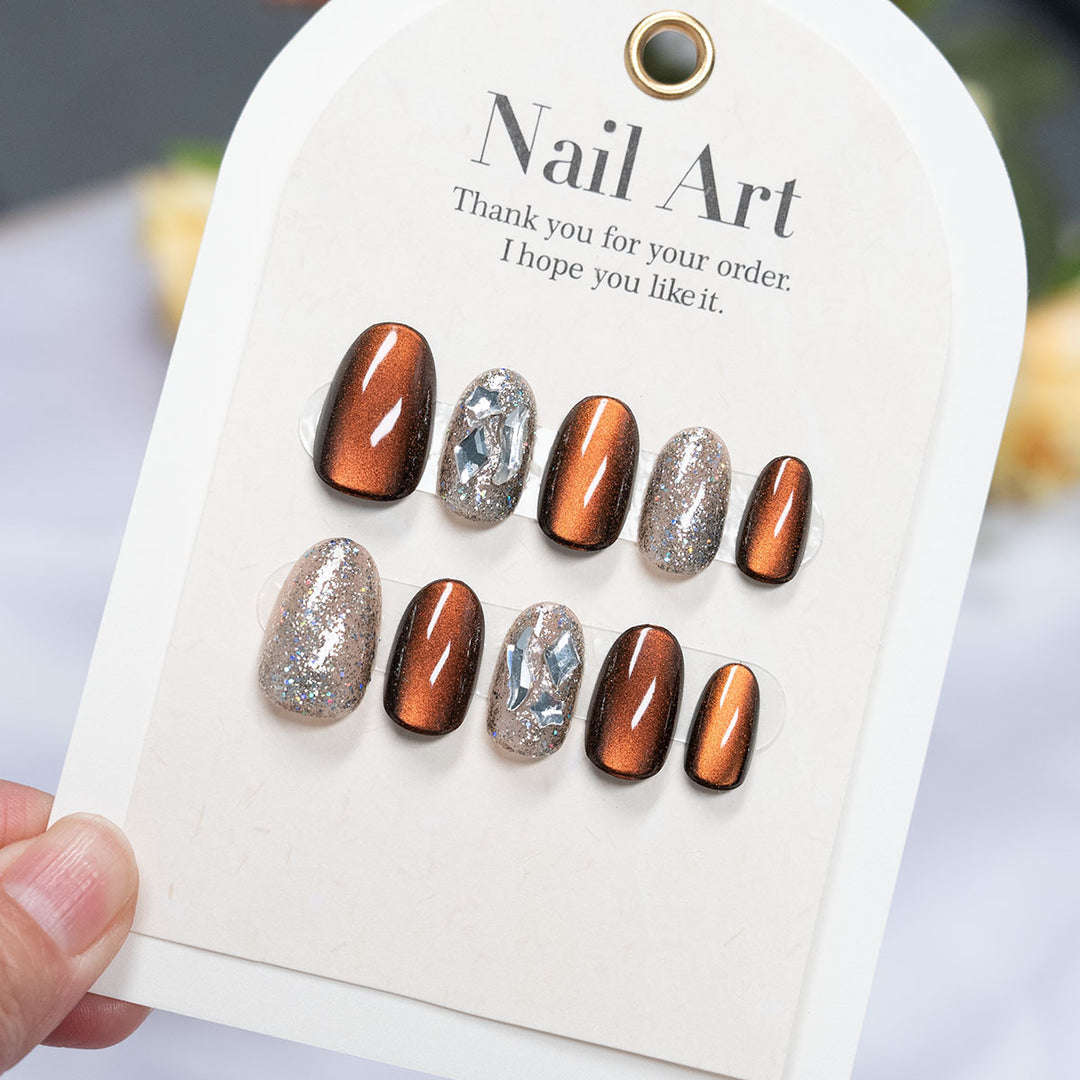 High Shine Press-On Nail Art