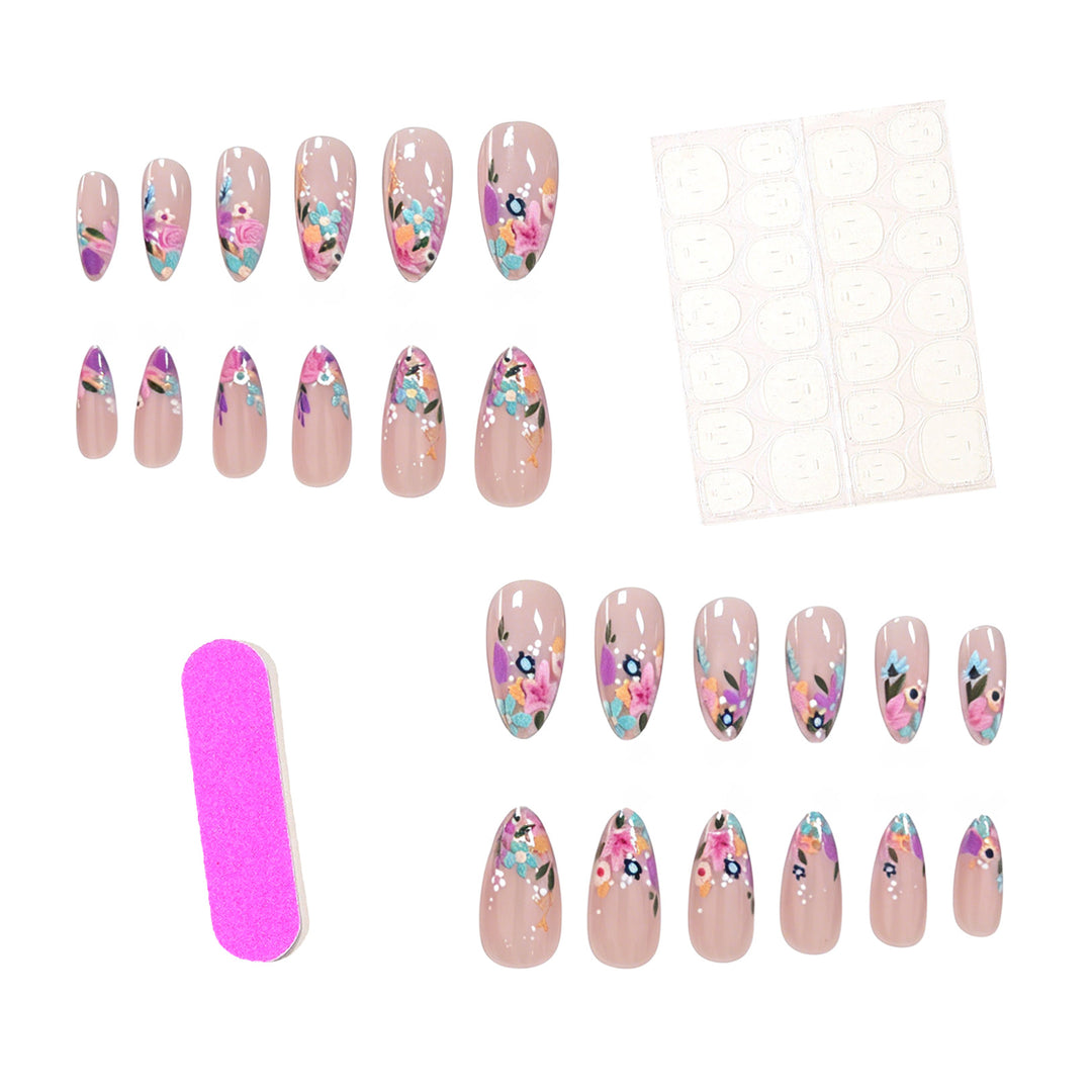 Floral Acrylic Nail Art Enhancements Kalsten 1789915430