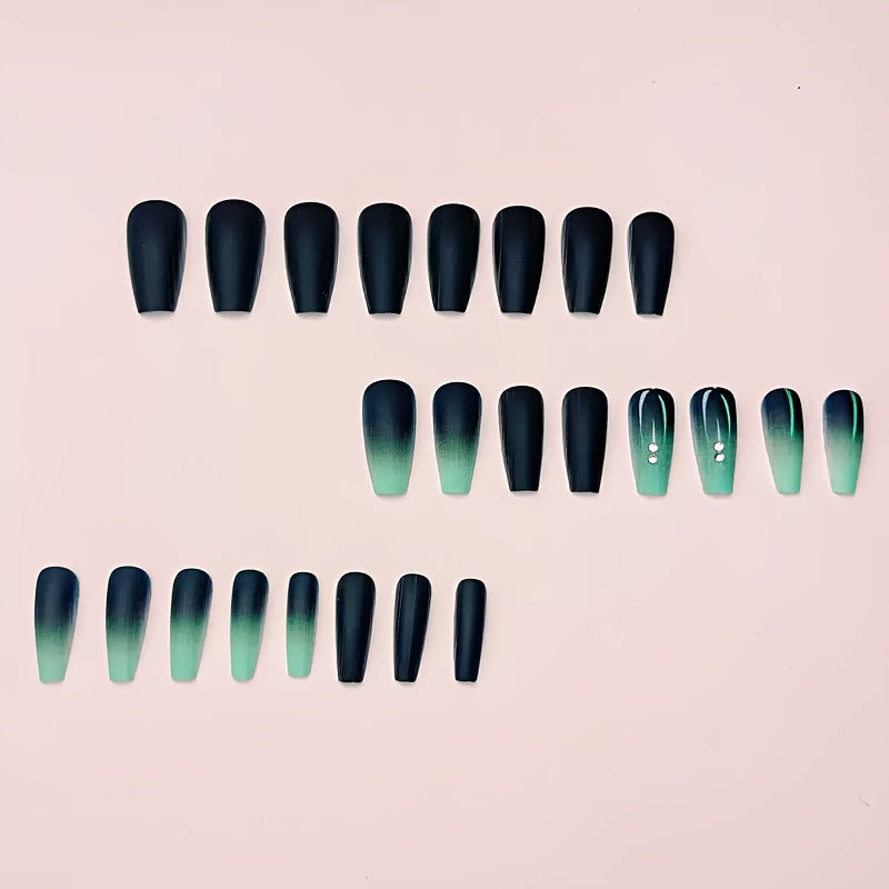 Ombre Matte Nail Art Design