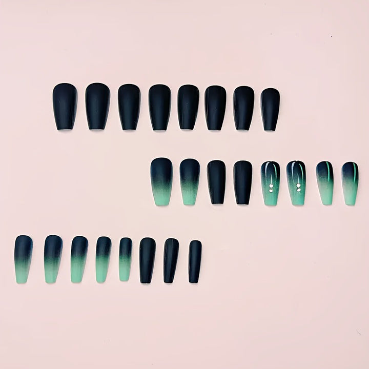 Ombre Matte Nail Art Design