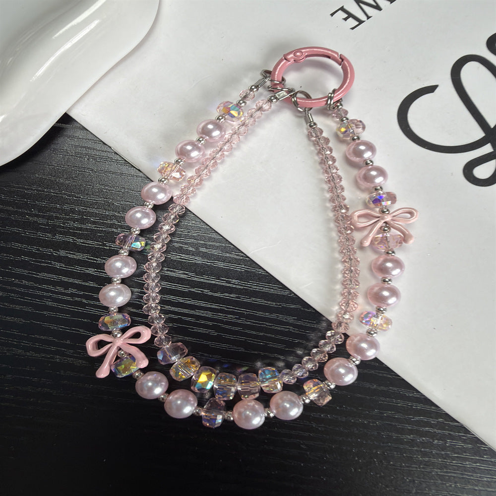 Elegant Pearl and Crystal Beaded Chain Kalsten