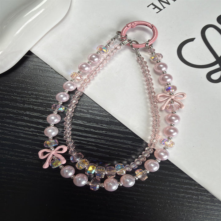 Elegant Pearl and Crystal Beaded Chain Kalsten