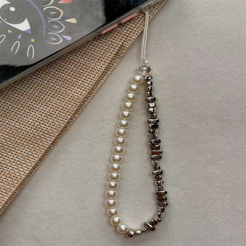 Elegant Pearl and Metallic Bead Eyewear Chain Kalsten