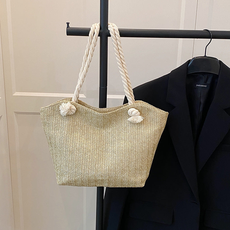 Chic Handwoven Beach Tote Bag Kalsten