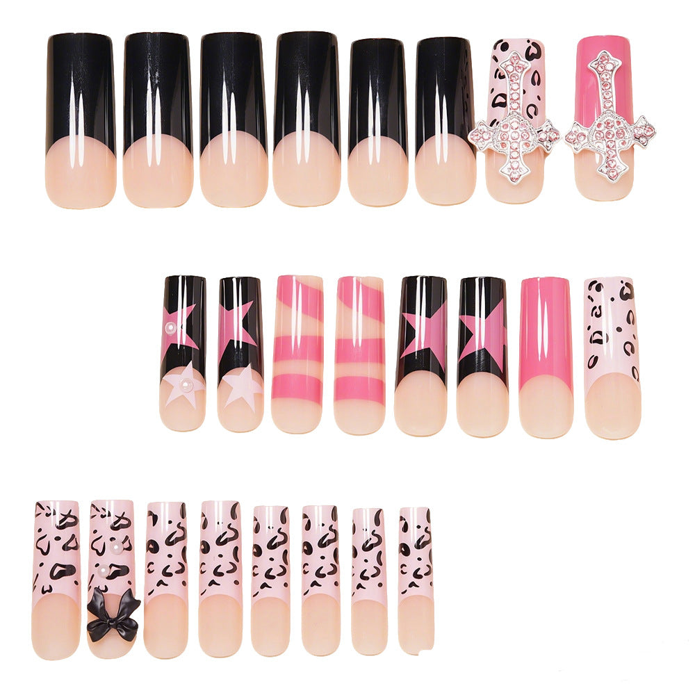 Decorative Cross and Bow Nail Art Kalsten