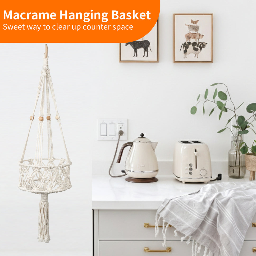 Hanging Plant Macrame Basket Kalsten