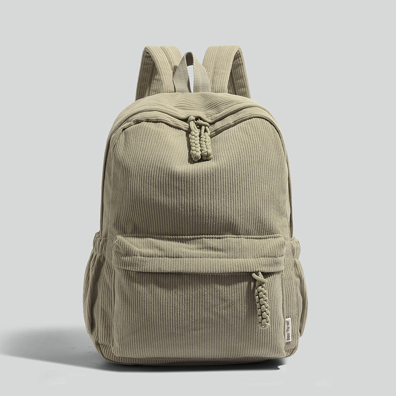 Ribbed Fabric Lightweight Backpack Kalsten