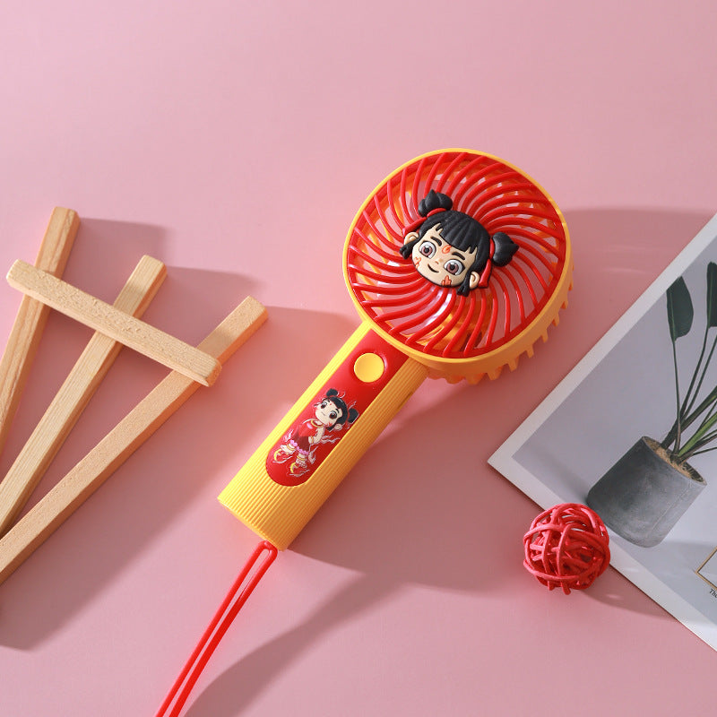 Unisex Portable Hand Fan with Cute Children's Design Kalsten
