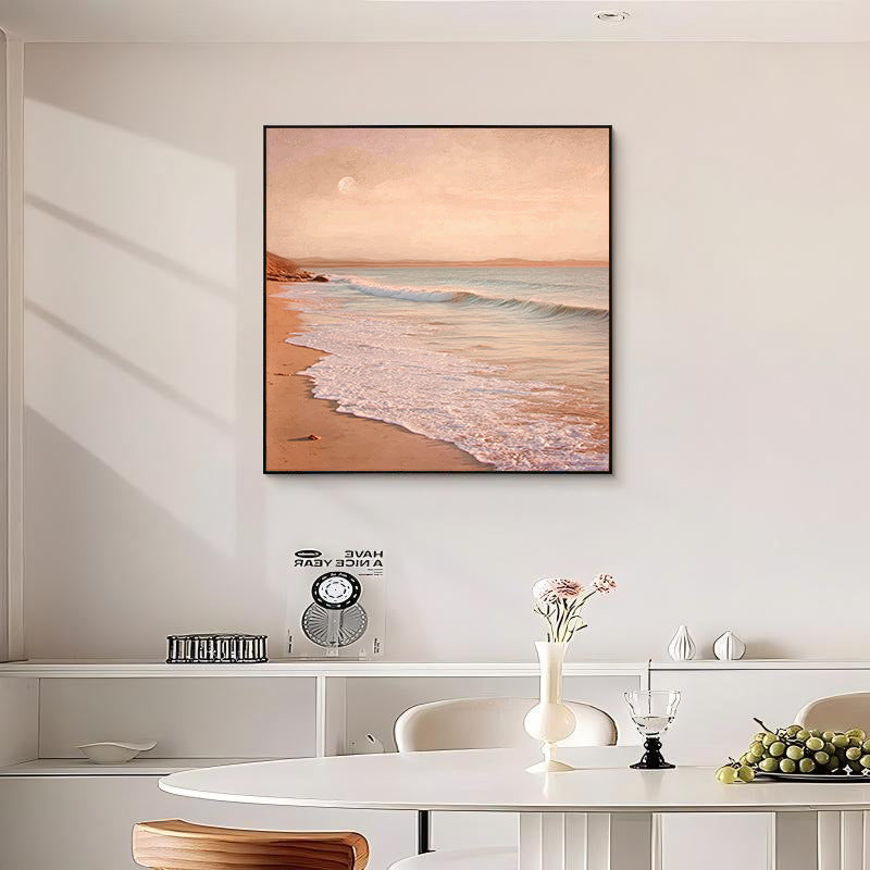 Coastal Sunset Seascape Canvas Art