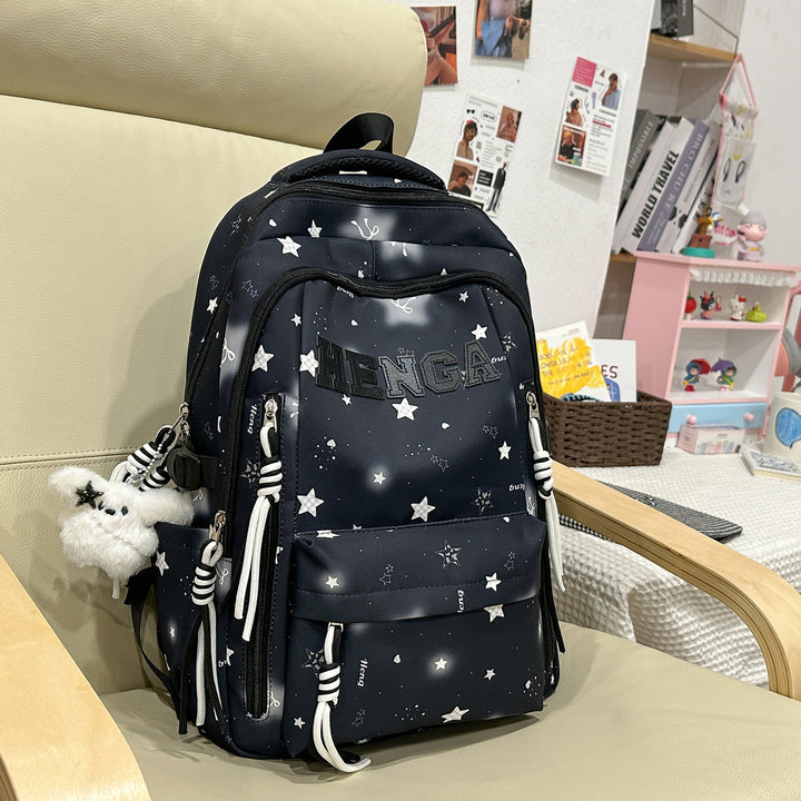 Stylish Multi-Functional Backpack with Decorative Accents Kalsten