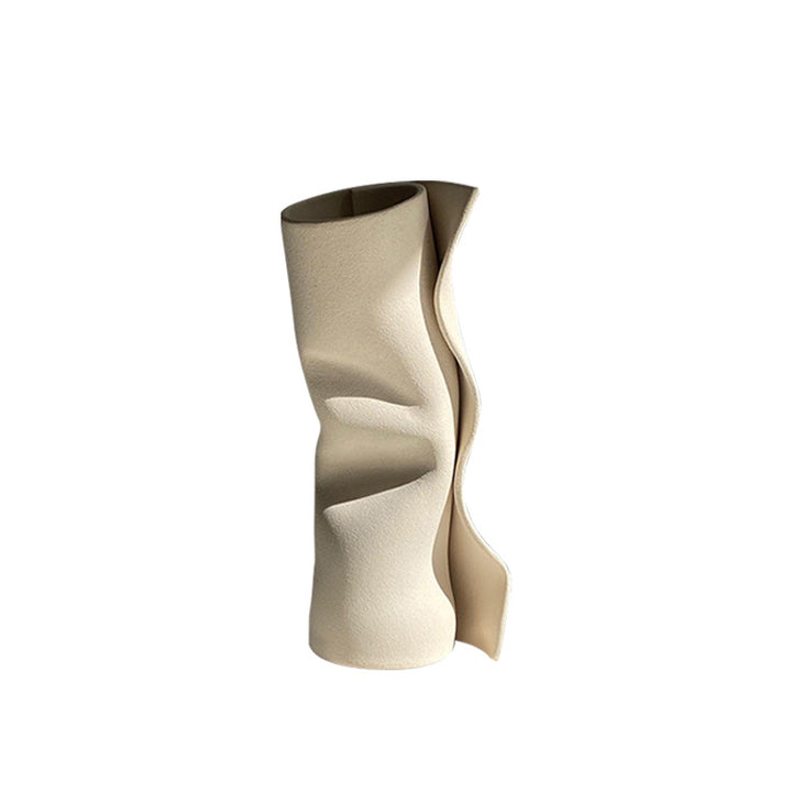 Sculptural Twist Decorative Vase