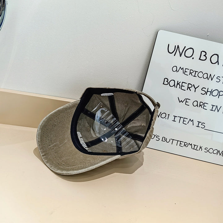 Women's Vintage-Inspired Fabric Baseball Cap Kalsten