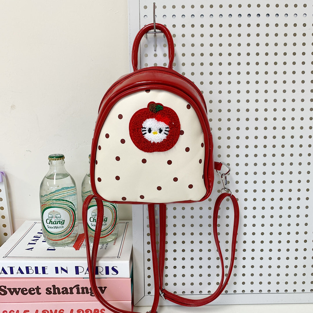 Plush Backpack with Fruity Design and Playful Details Kalsten