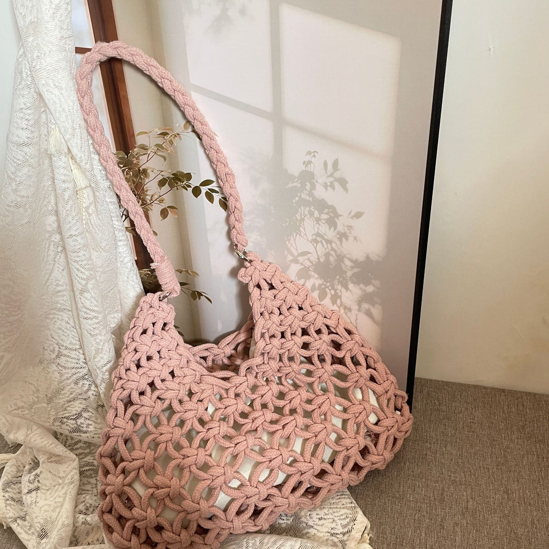 Hand-knotted Woven Shoulder Bag Kalsten