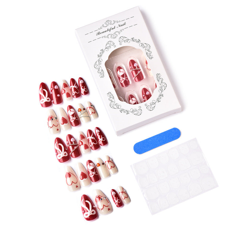 Heart-Inspired Press-On Nails